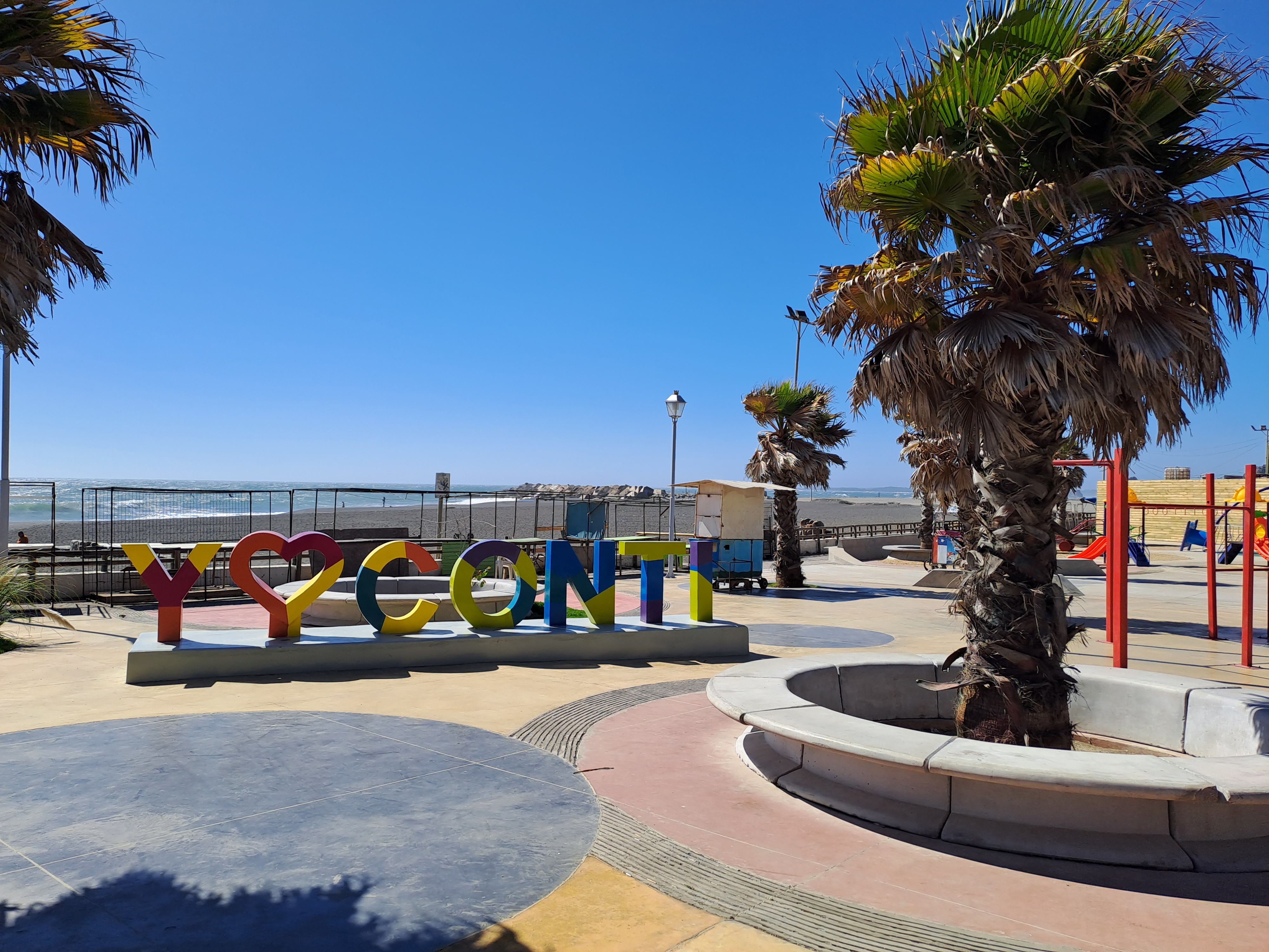 fotografía del letrero: yo amo conti